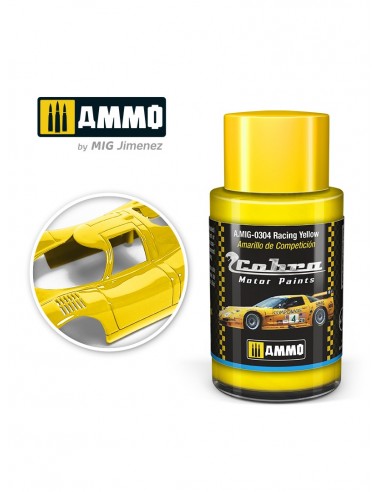 [MIG 0304] Cobra Motor Paints : RACING YELLOW 30 ML