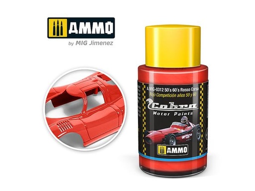 [MIG 0312] Cobra Motor Paints : 50´S 60´S ROSSO CORSA 30 ML