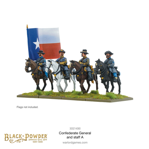 [WLG 303214060] Confederate : General and Staff "A" │ Black Powder - American Civil War