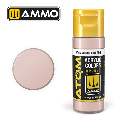 [MIG 20038] Ammo Mig : Glacier Pink (20ml)  │ Atom Acrylique Paint