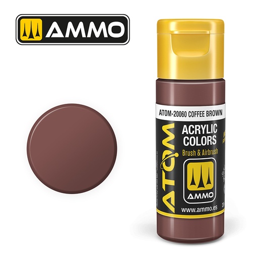 [MIG 20060] Ammo Mig : Coffee Brown (20ml) │ Atom Acrylique Paint