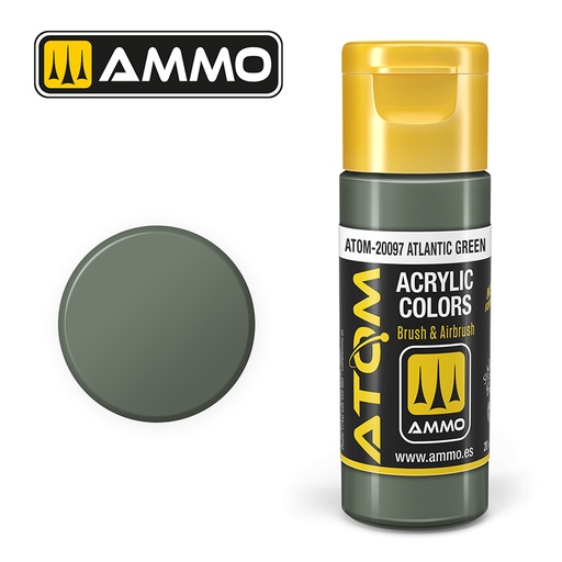 [MIG 20097] Ammo Mig : Atlantic Green (20ml) │ Atom Acrylique Paint