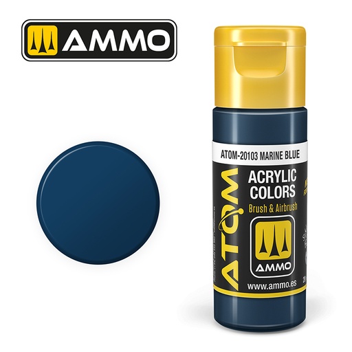 [MIG 20103] Ammo Mig : Marine Blue (20ml) │ Atom Acrylique Paint