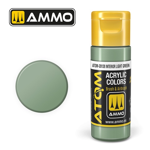 [MIG 20128] Ammo Mig : INTERIOR LIGHT GREEN (20ml) │ Atom Acrylique Paint