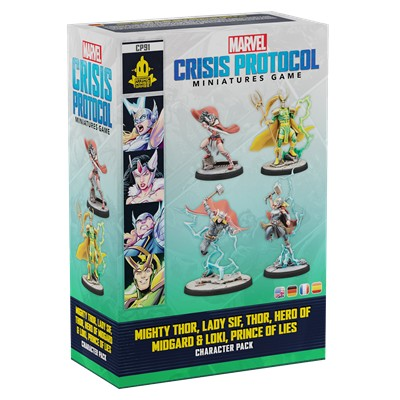 [AMG CP91] Marvel Crisis Protocol : Mighty Thor, Lady Sif, Thor Hero of Midgard & Loki Prince of Lies │ Characters Pack