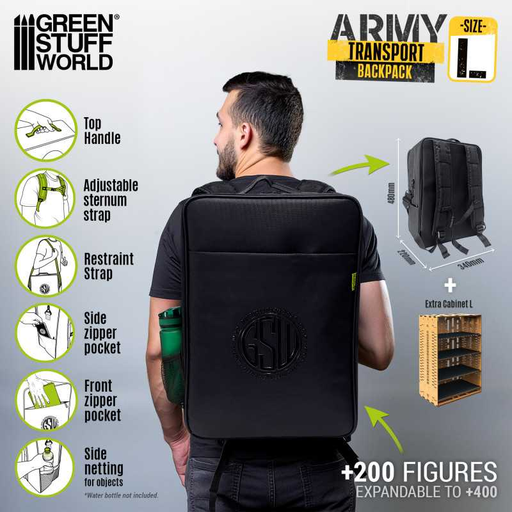 [GSW 13230] Green Stuff : Army Transport Back Pack "L"