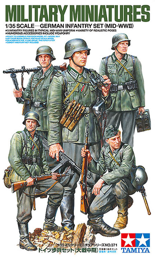 [TYA 35371] Tamiya : German Infantry Set │ (Mid-WWII)