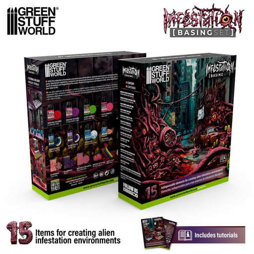 [GSW 12224] Green Stuff : Set de soclage "Infestation"