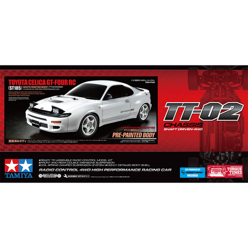 [TRC 47500-600] Tamiya : TT-02 │ Toyota Celica GT-Four RC (pré-painted Body)