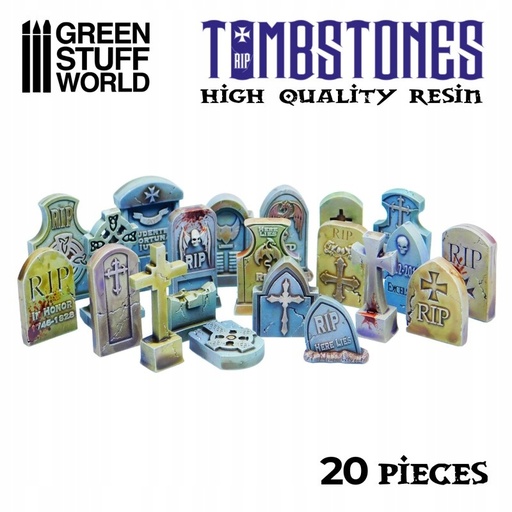 [GSW 2189] Green Stuff : Pierres Tombales │ Diorama • Resin Bits