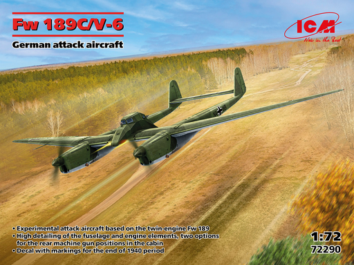 [ICM 72290] ICM : Focke-Wulf Fw 189C / V6 │ German attack aircraft