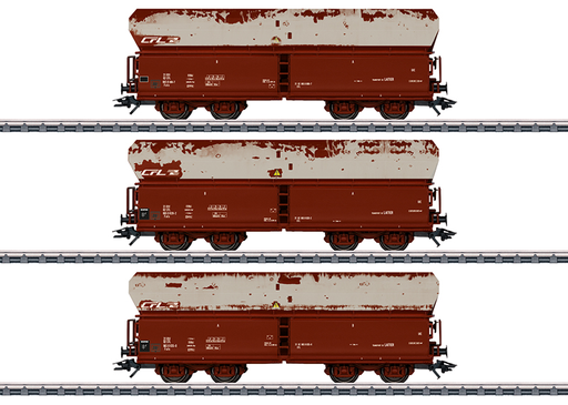 [MKN 46269] Marklin : Wagon Fals à déchargement automatique Patiné 3pcs