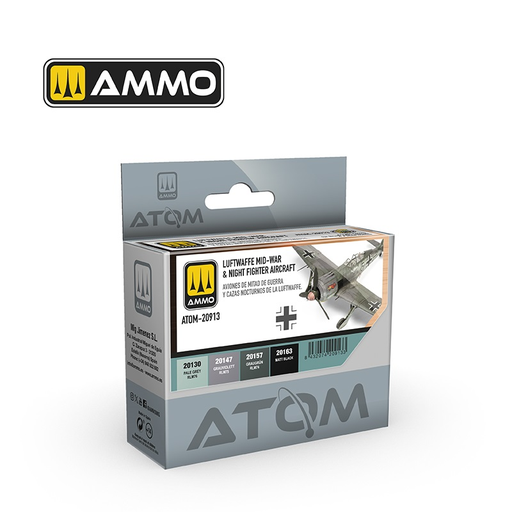 [MIG 20913] Ammo Mig : Luftwaffe Mid-War & Night Fighter Aircraft (20ml) │ Atom Acrylique Paint