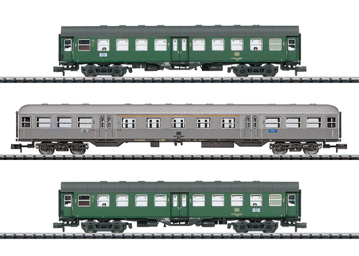 [MII 18295] Minitrix : Voiture 2 t Byg 514 2° Classeund 1 Eilzugwagen 1./2. Klasse d ABnb 703 