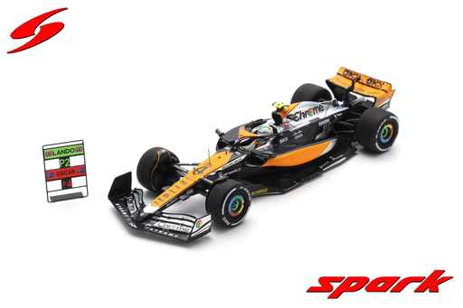 [SPK S8593] Spark : McLaren MCL60 │ No.4 McLaren 2nd British GP 2023 Lando Norris With pit board