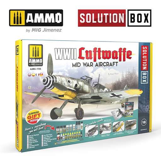 [AMO MIG-7726] Ammo Mig : Set WWII LUFTWAFFE MID WAR AIRCRAFT 