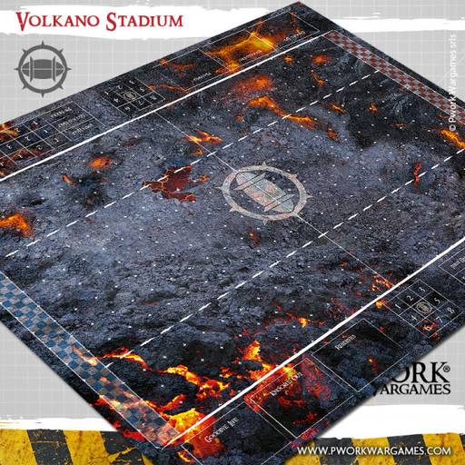 [PWW BB01000N] Pwork Wargames : Volkano Stadium │ Bloodbowl - Mouse Pad