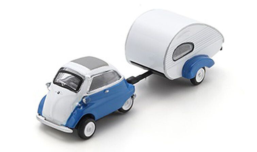 [SCU 452681300] Schuco : BMW isetta avec Caravane 