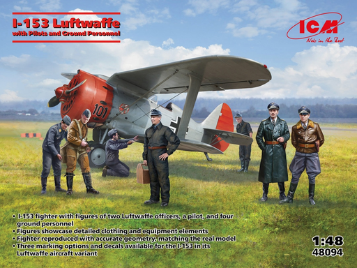 [ICM 48094] ICM : Polikarpov I-153 │ with Luftwaffe Pilots and Ground Personnel