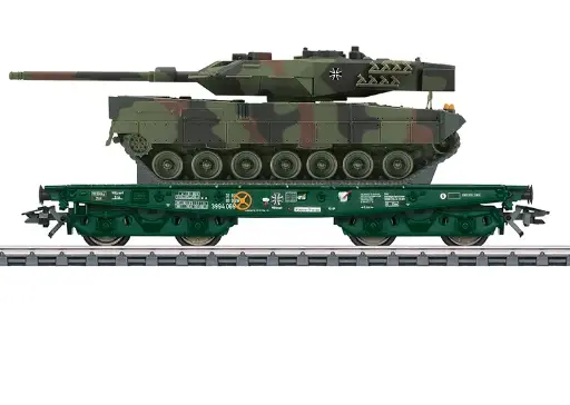 [MKN 48843] Marklin : Wagon Plat Rlmmps avec Leopard 2A6