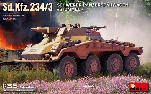 [MNT 53001] MiniArt : Sd.Kfz.234/3 Schwerer Panzerspähwagen «Stummel» 