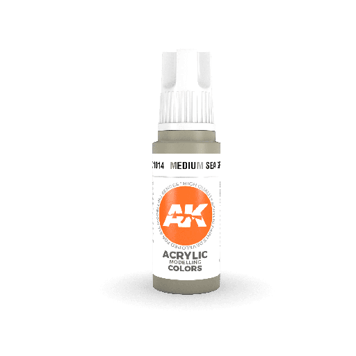 [AK 11014] Ak : Medium Sea Grey 17ml │ 3rd Generation Acrylique