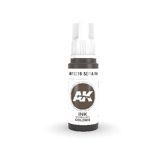 [AK 11219] Ak : Sepia INK 17ml │ 3rd Generation Acrylique