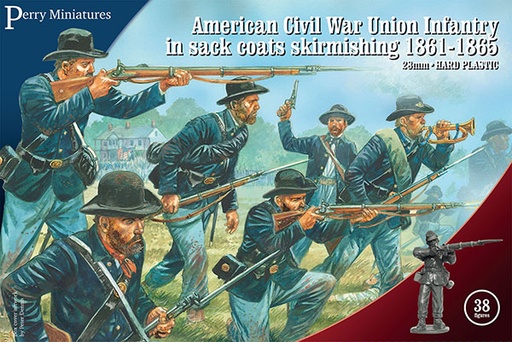 [PEM ACW120] Perry Miniatures : American Civil War Union Infantry in sack coats Skirmishing 1861-65