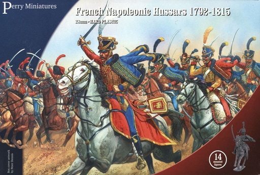 [PEM FN140] Perry Miniatures : Plastic French Napoleonic Hussars (14 hussars)