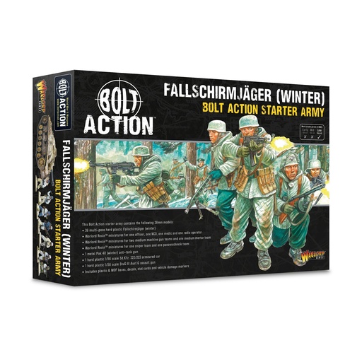 [WLG 402612102]  Fallschirmjäger (Winter) Starter Army │ Bolt Action