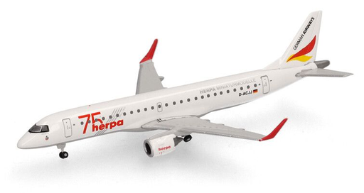 [HER 537940] Embraer E190 German Airways Herpa 75 Years