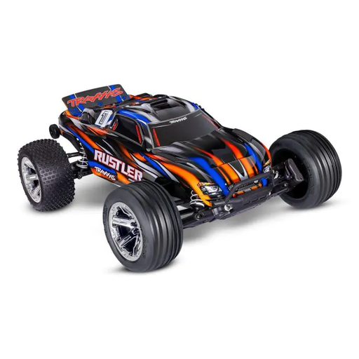 [TAX 37354-4-ORNG] Traxxas : Rustler 2WD BL-2s Clipless RTR 