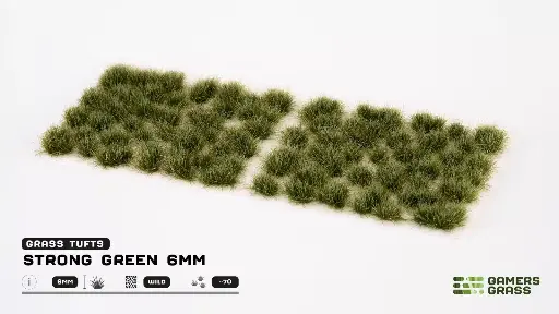 [GAG GG6-SG] Gamers Grass : Strong Green 6mm (Wild) (70Pcs)│ Touffes d'Herbes