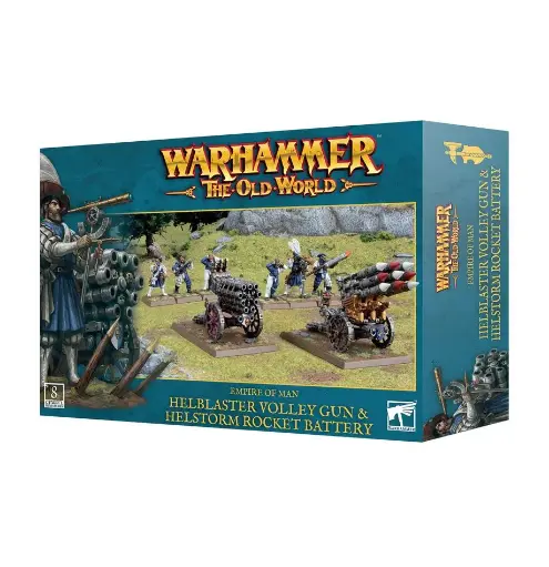 [GAW 06-114] Empire of Man : Helblaster Volley Gun & Jelstorm Rocket Battery │ Warhammer The Old World