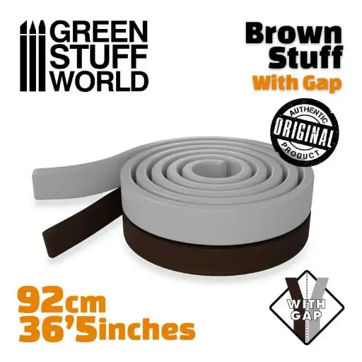 [GSW 9224] Green Stuff : Résine Marron en bande 92 cm - 36.5 pouces AVEC SÉPARATION