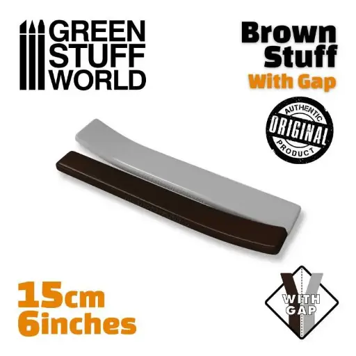 [GSW 9227] Green Stuff : Résine Marron en bande 15 cm - 6 pouces AVEC SÉPARATION