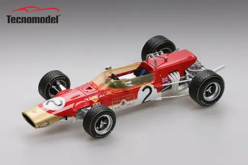 [TECNO TM18-179D] Tecnomodel : Lotus 48 │No.2 Hockenheim F2 DNF Driver Graham Hill car 1968