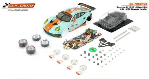 [SCT SC-7058RC3] Scaleauto : Porsche 991 RSR Gulf n°86 Le Mans 2016 Chassis SC-8003 GT3 Racing