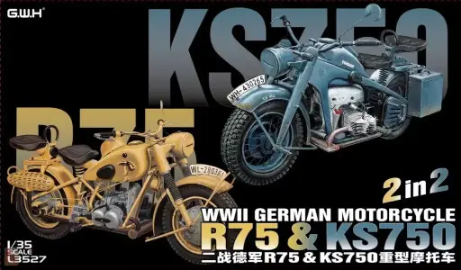 [GWH L3527] Great Wall Hobby : R75 & KS750 German Motorcycle