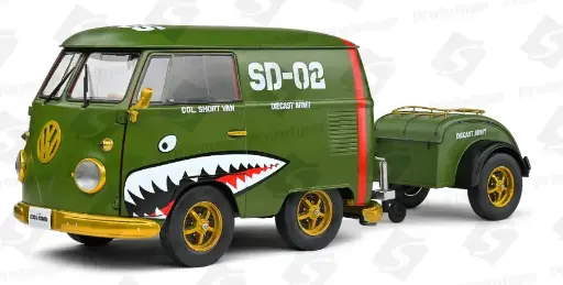 [SOL S1810901] Solido : Volkswagen Kool Kombi Army Fighter │ 1950