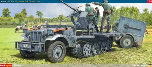 [ITA 6395] Italeri : Sd. Kfz. 10/4 with FlaK 30 and crew 