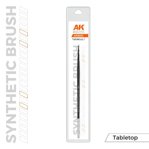 [AK B021] AK : Synthétique Tabletop brush │ Taille 1