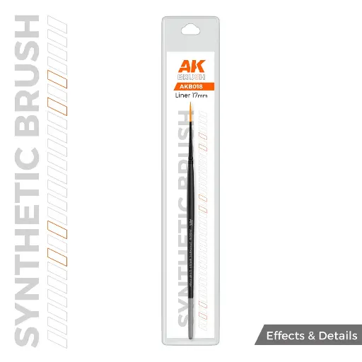 [AK B017] AK : Synthétique Brush │ Liner 17mm