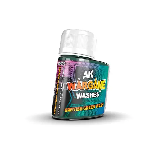 [AK 14210] Ak : Wargame Wash Series │ Greyish Green Wash 35ml