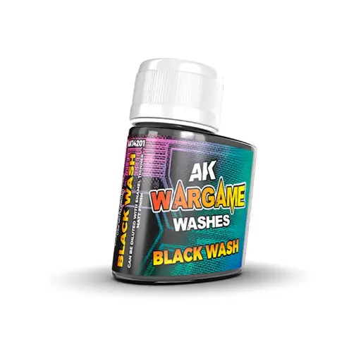 [AK 14201] Ak : Wargame Wash Series │ Black (35ml)