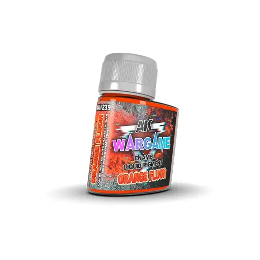 [AK 1239] Ak : Wargame │ Enamel liquid Orange Fluor (35ml)