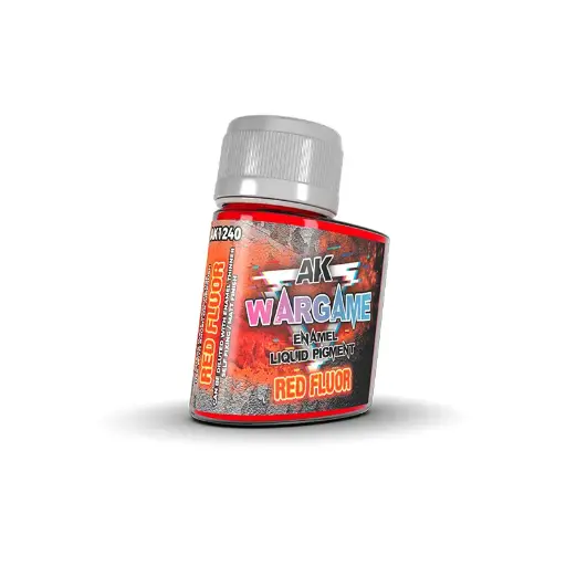 [AK 1240] Ak : Wargame │ Enamel liquid Red Fluor (35ml)