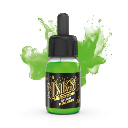 [AK 16045] Ak : Inks │ Fluor Green (30ml)