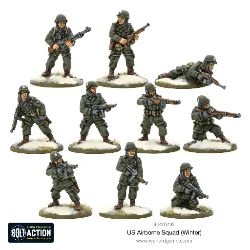 [WLG 402213102] Bolt Action : US Airborne Squad (Winter)