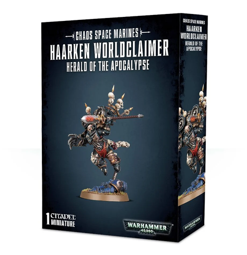 [GAW 43-23] Chaos Space Marines : Haarken Worldclaimer Herald of the Apocalypse │ Warhammer 40.000